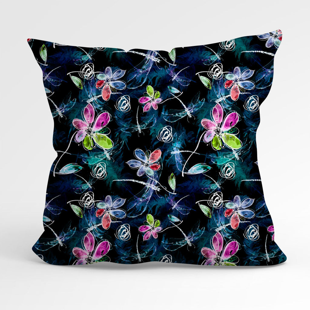 Dragonfly Floral Fabric