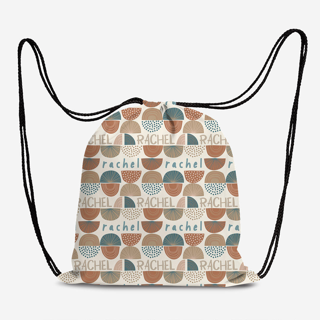 Personalised Retro Shapes Fabric