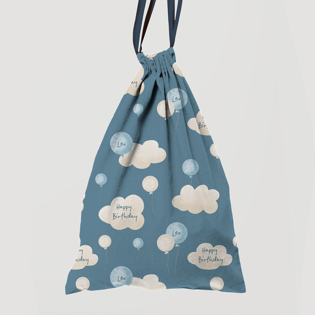 Personalised Birthday Boy Balloons Fabric