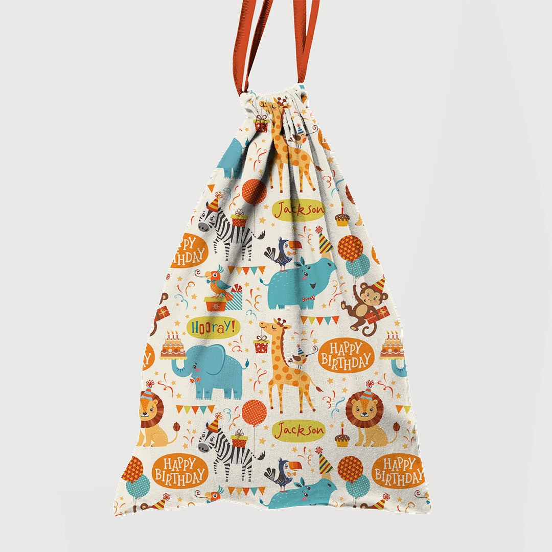 Personalised Circus Birthday Fabric