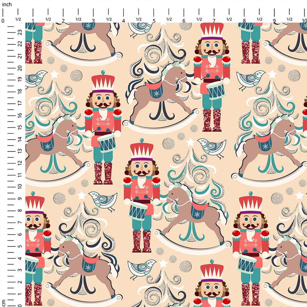 Dreamy Christmas Nutcracker Fabric