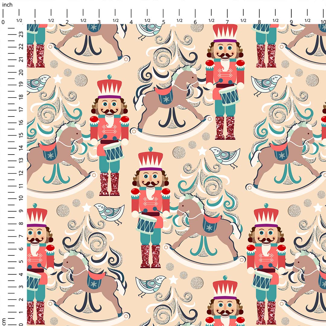 Dreamy Christmas Nutcracker Fabric