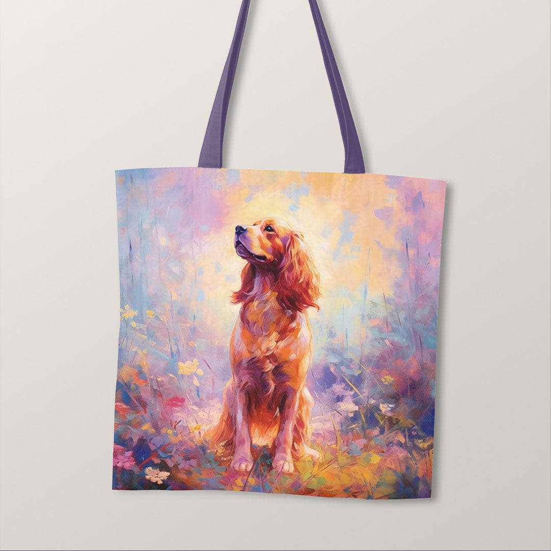 TOTE Dreamy Cocker Spaniel Fabric Bag Panel TP-131