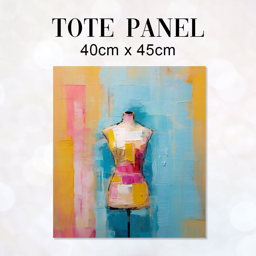 TOTE Dressmaking Mannequin Fabric Bag Panel