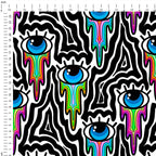 Drippy Eyes Mono Fabric