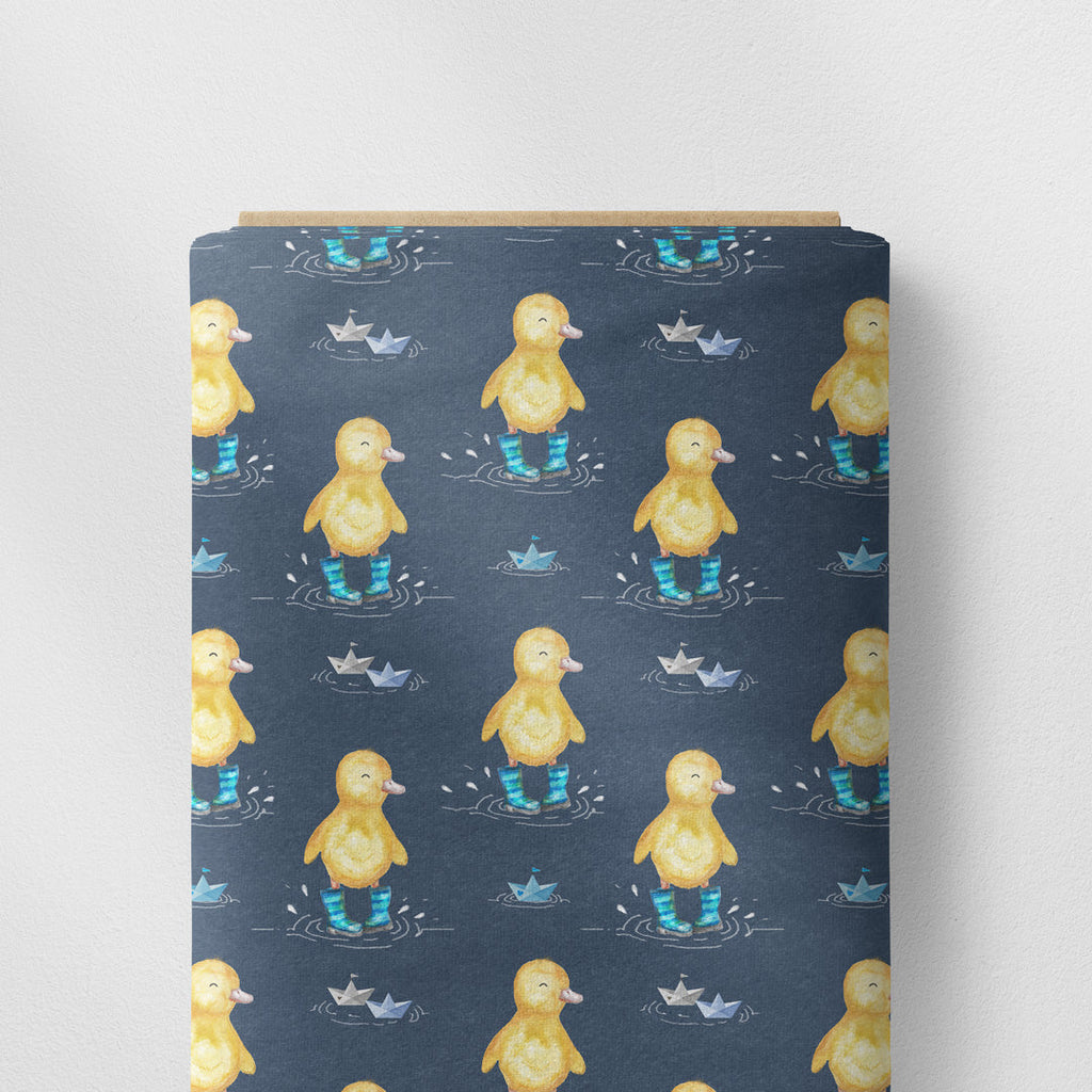 Ducklings Navy Fabric