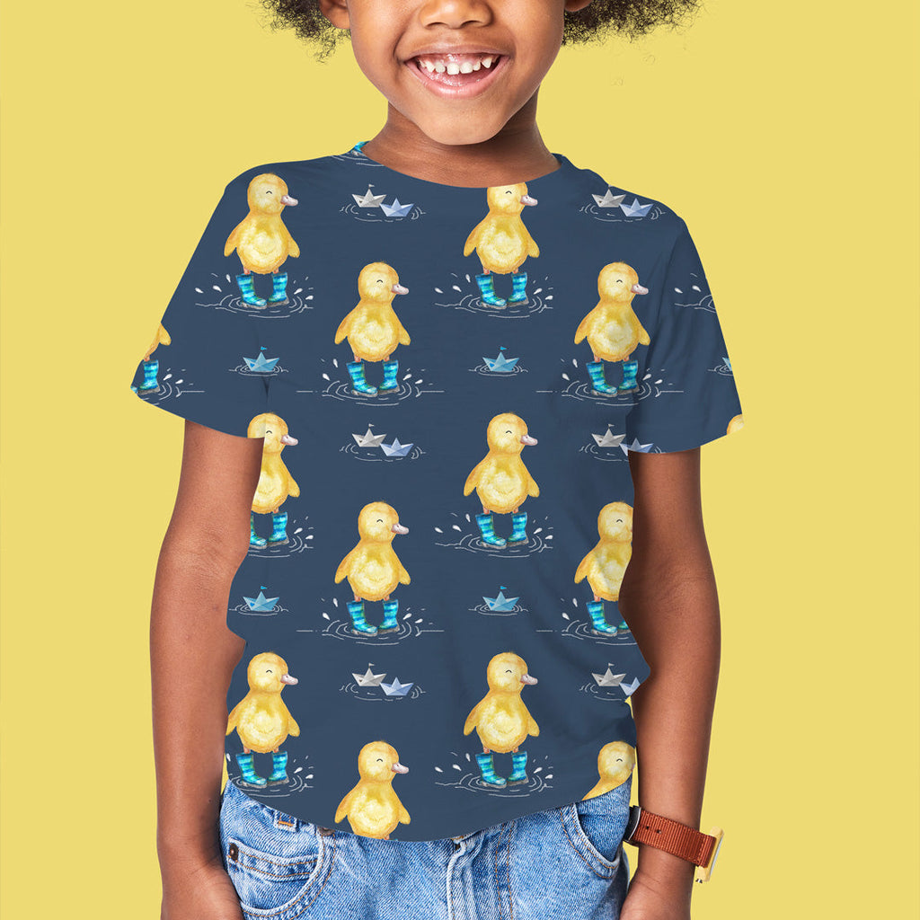 Ducklings Navy Fabric