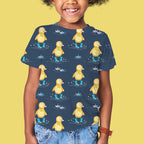 Ducklings Navy Fabric