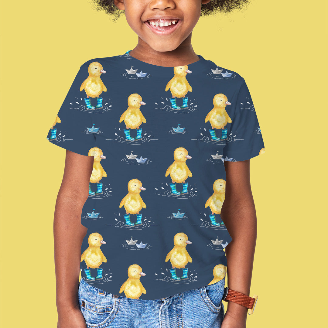 Ducklings Navy Fabric