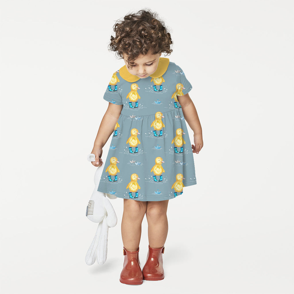 Ducklings Light Blue Fabric