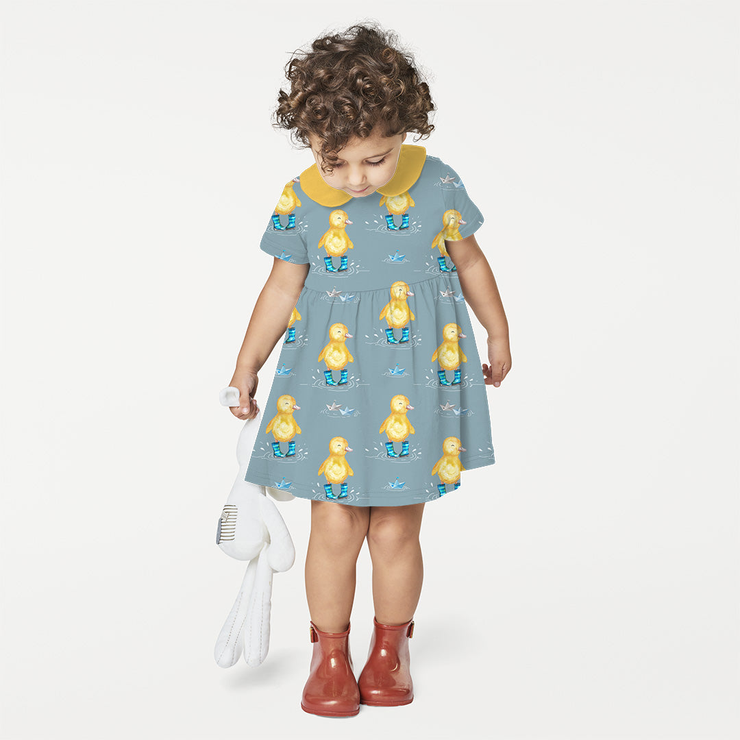 Ducklings Light Blue Fabric