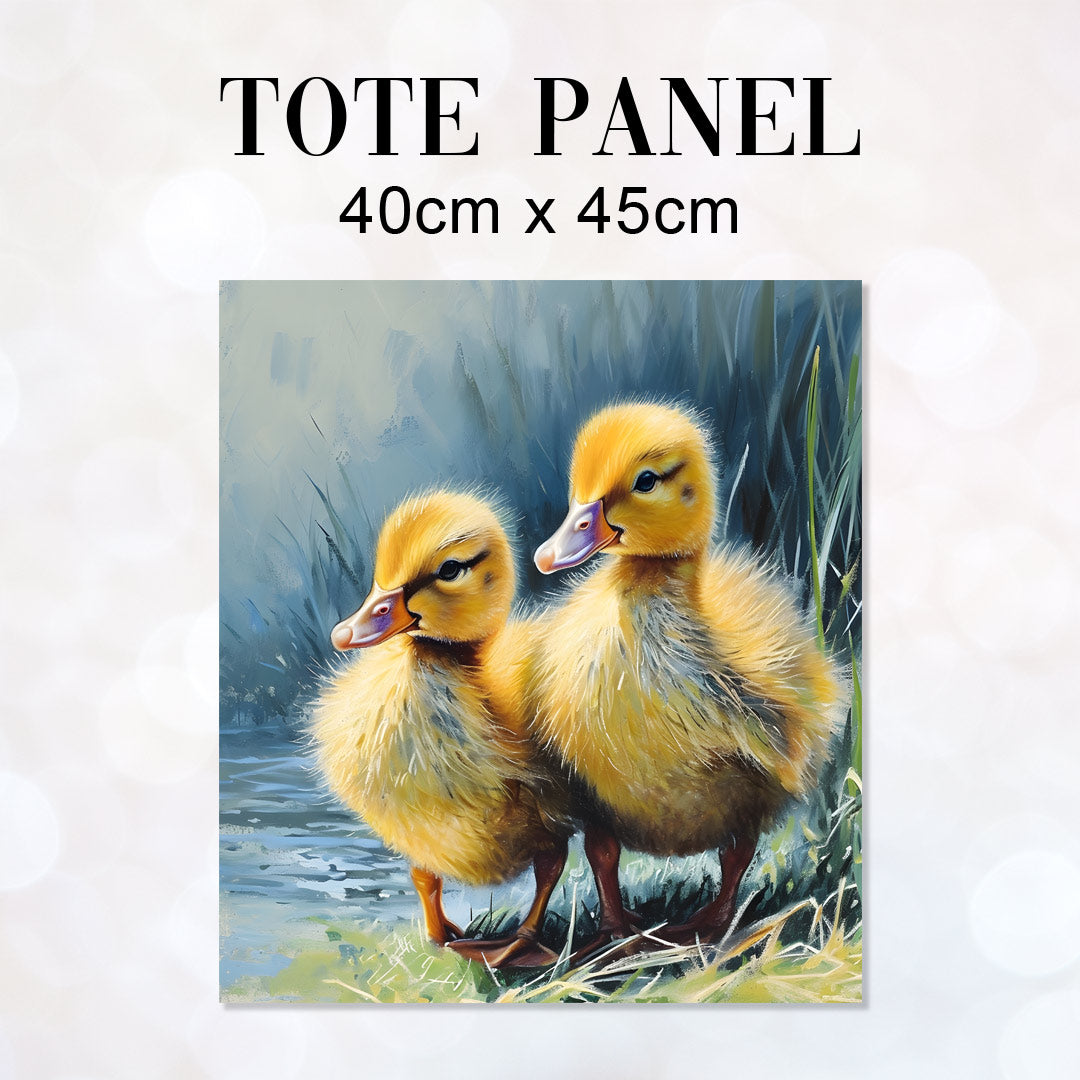 TOTE Ducklings Fabric Bag Panel TP-170
