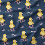 Ducks in Pink Wellies Fabric
