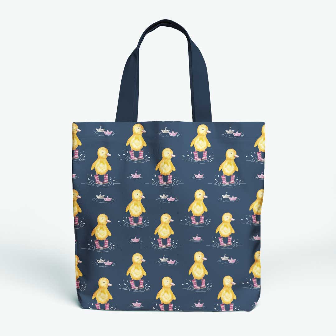 Ducks in Pink Wellies Fabric