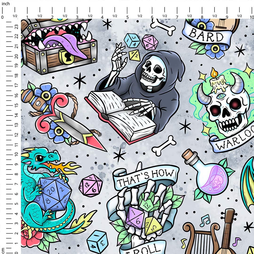 Dungeons D&D Fabric