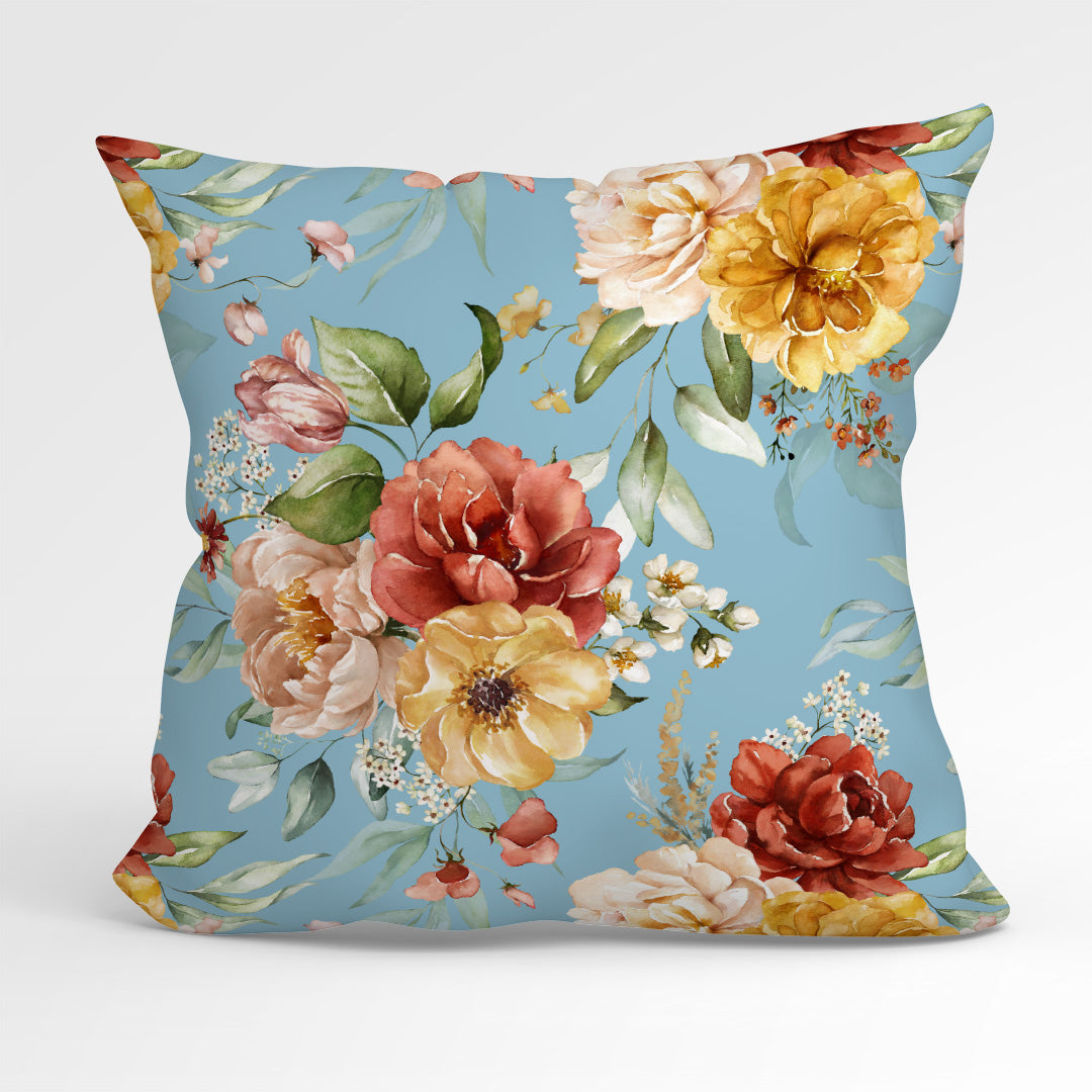 Dutch Floral Blue Fabric