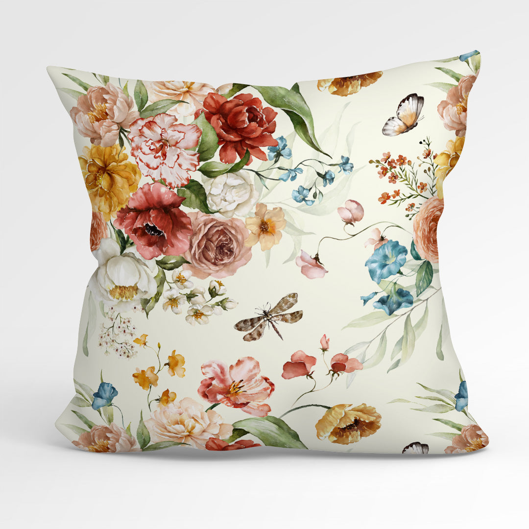 Dutch Floral Cream Fabric