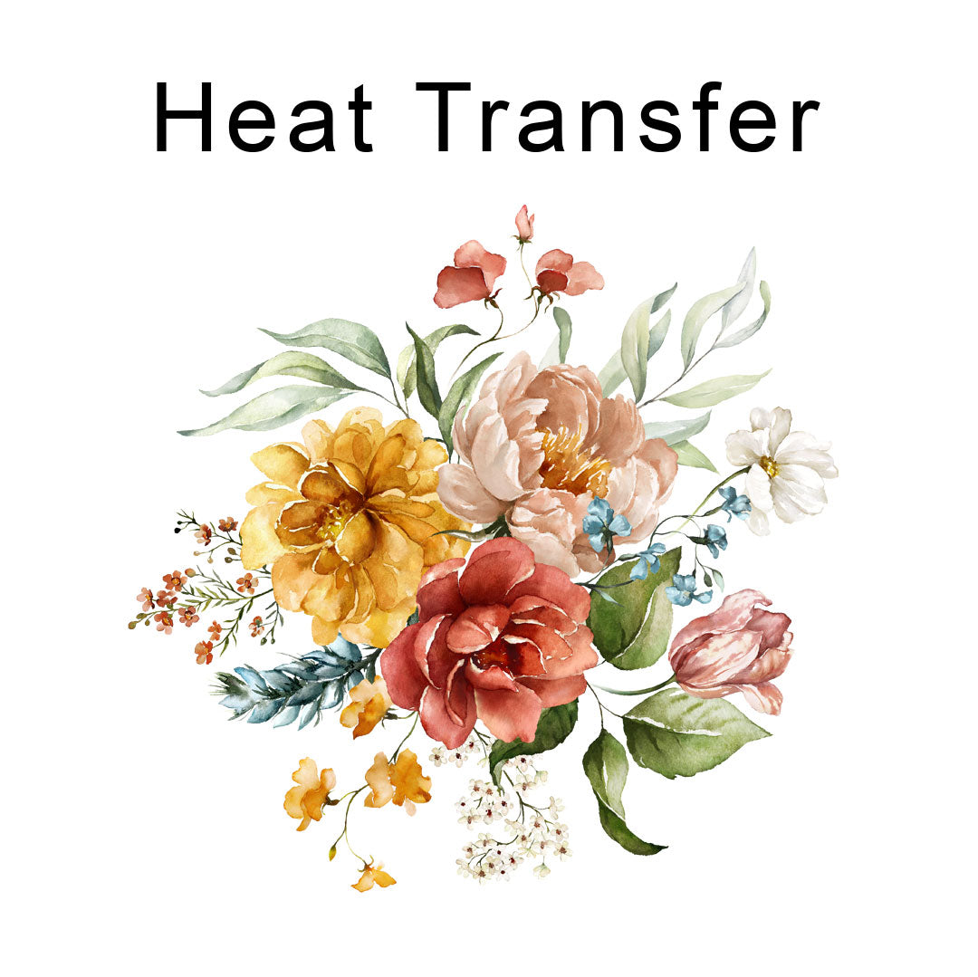 Dutch Floral Bouquet Iron on fabric heat transfer DTF-12