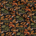 Squirrels Embroidery Fabric