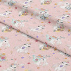 Easter Bunny Pink Fabric