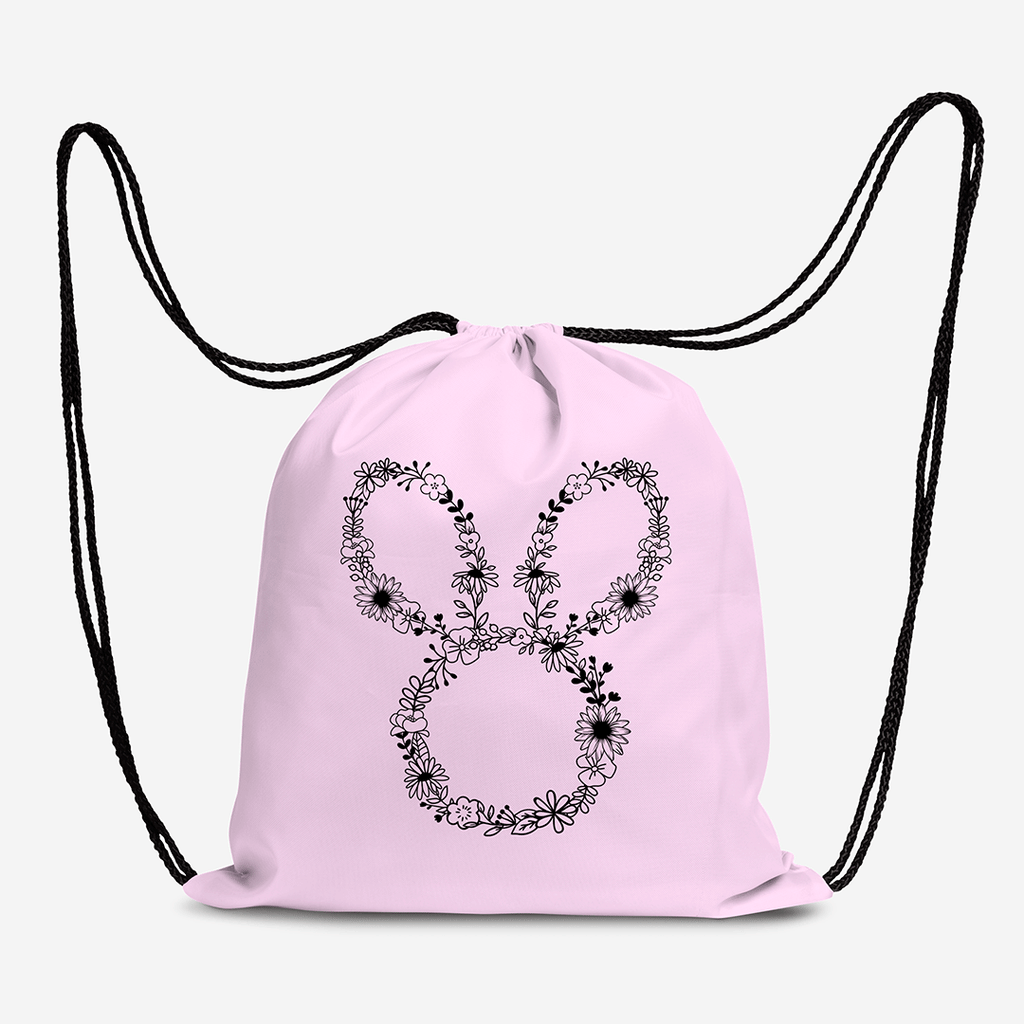 Easter Bunny Floral Iron on Fabric Heat Transfer DTF-109