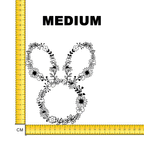 Easter Bunny Floral Iron on Fabric Heat Transfer DTF-109