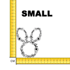 Easter Bunny Floral Iron on Fabric Heat Transfer DTF-109