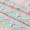 Easter Bunny Stripes Fabric