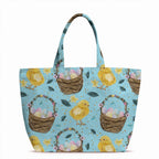 Easter Basket Blue Fabric