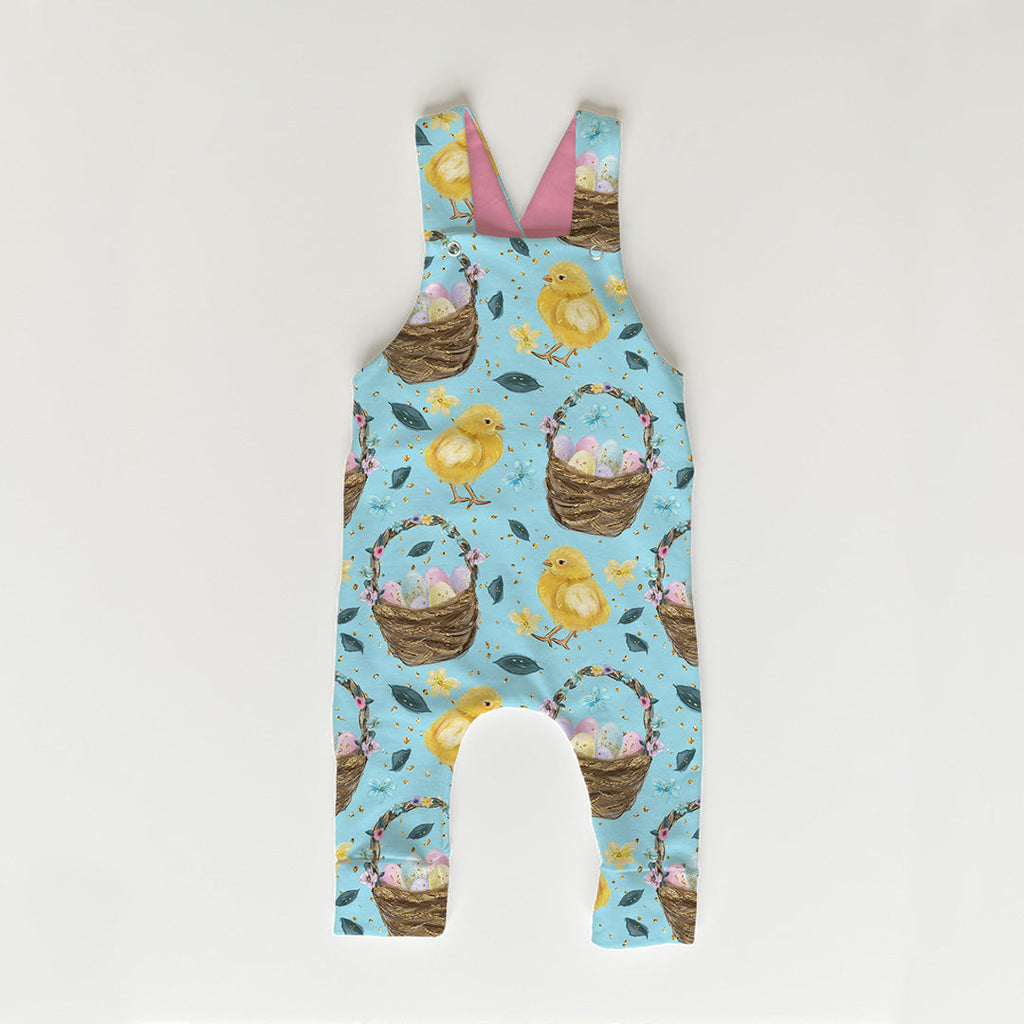 Easter Basket Blue Fabric