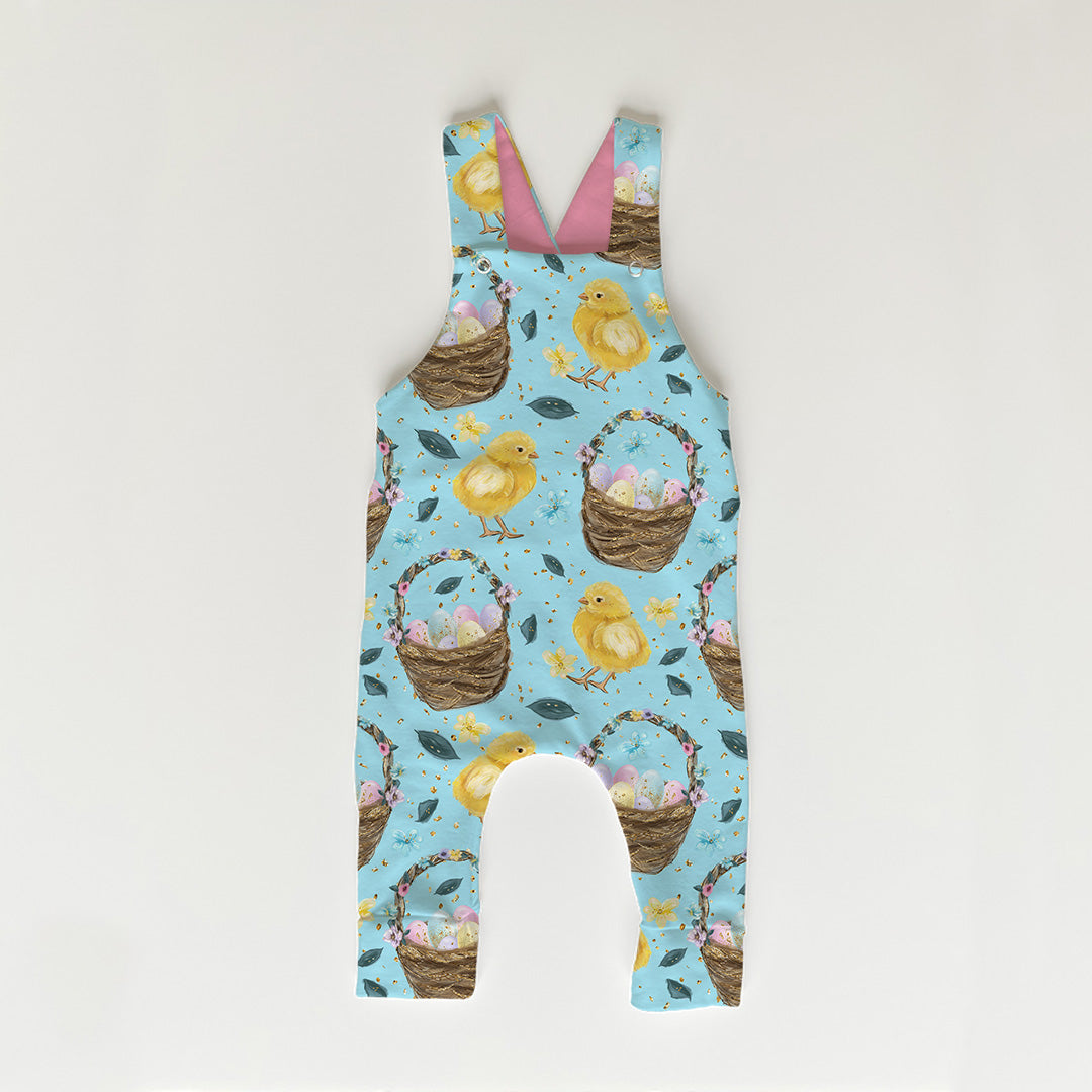 Easter Basket Blue Fabric