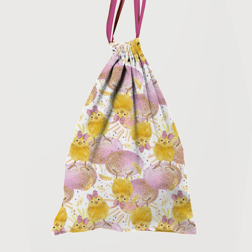 Easter Glitter Chicks Fabric