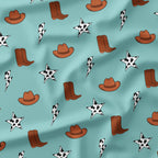 Electric Cowboy Blue Fabric