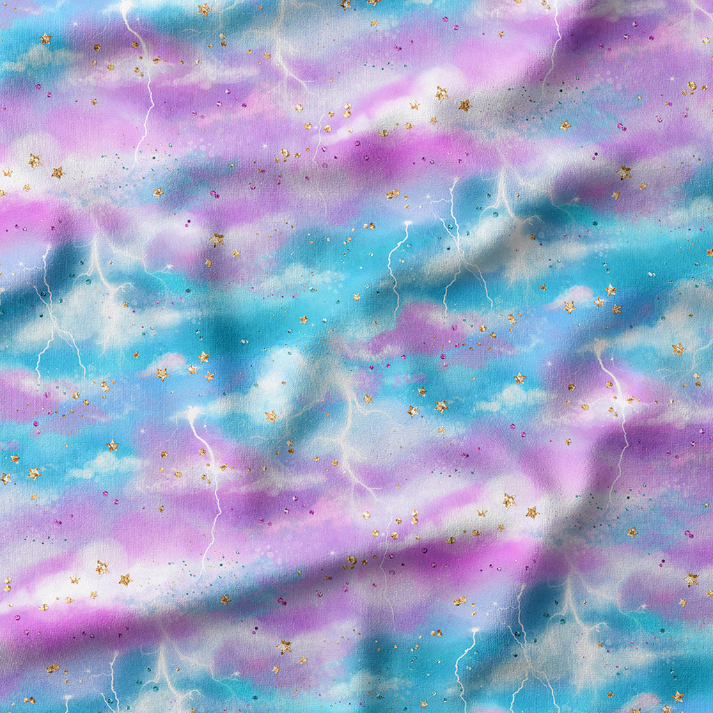 Electric Sky Blue Fabric