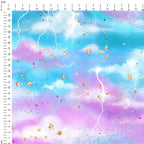 Electric Sky Blue Fabric