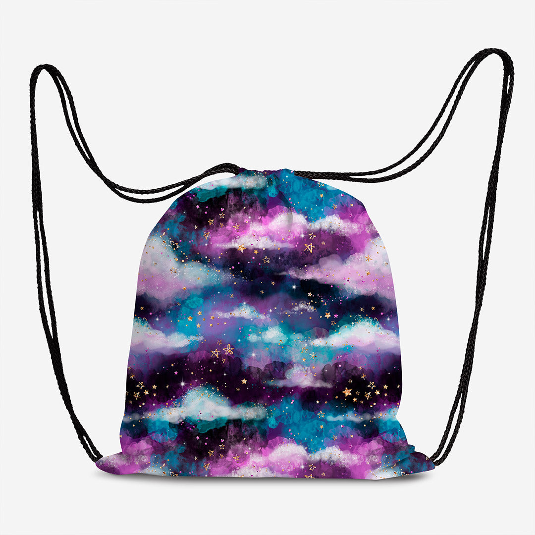 Electric Sky Clouds Fabric