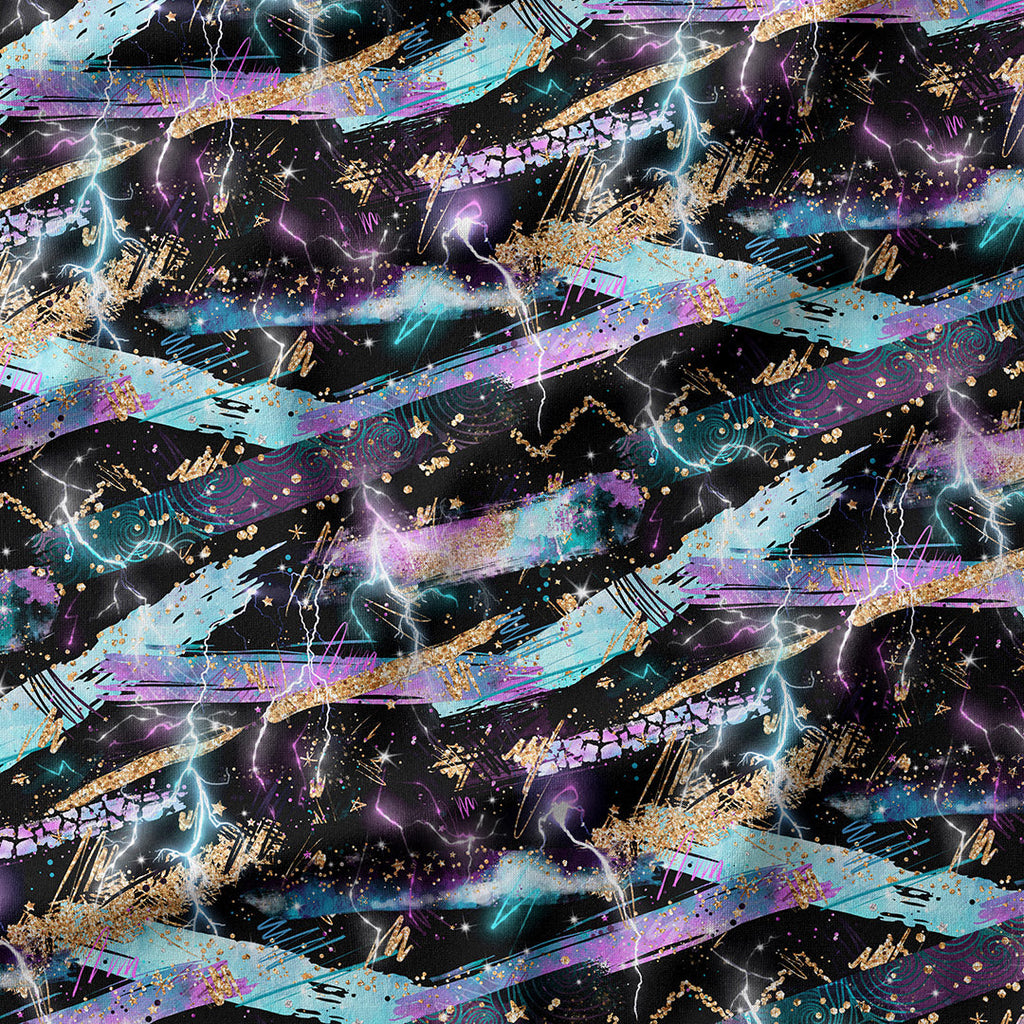 Electric Sky Dark Fabric