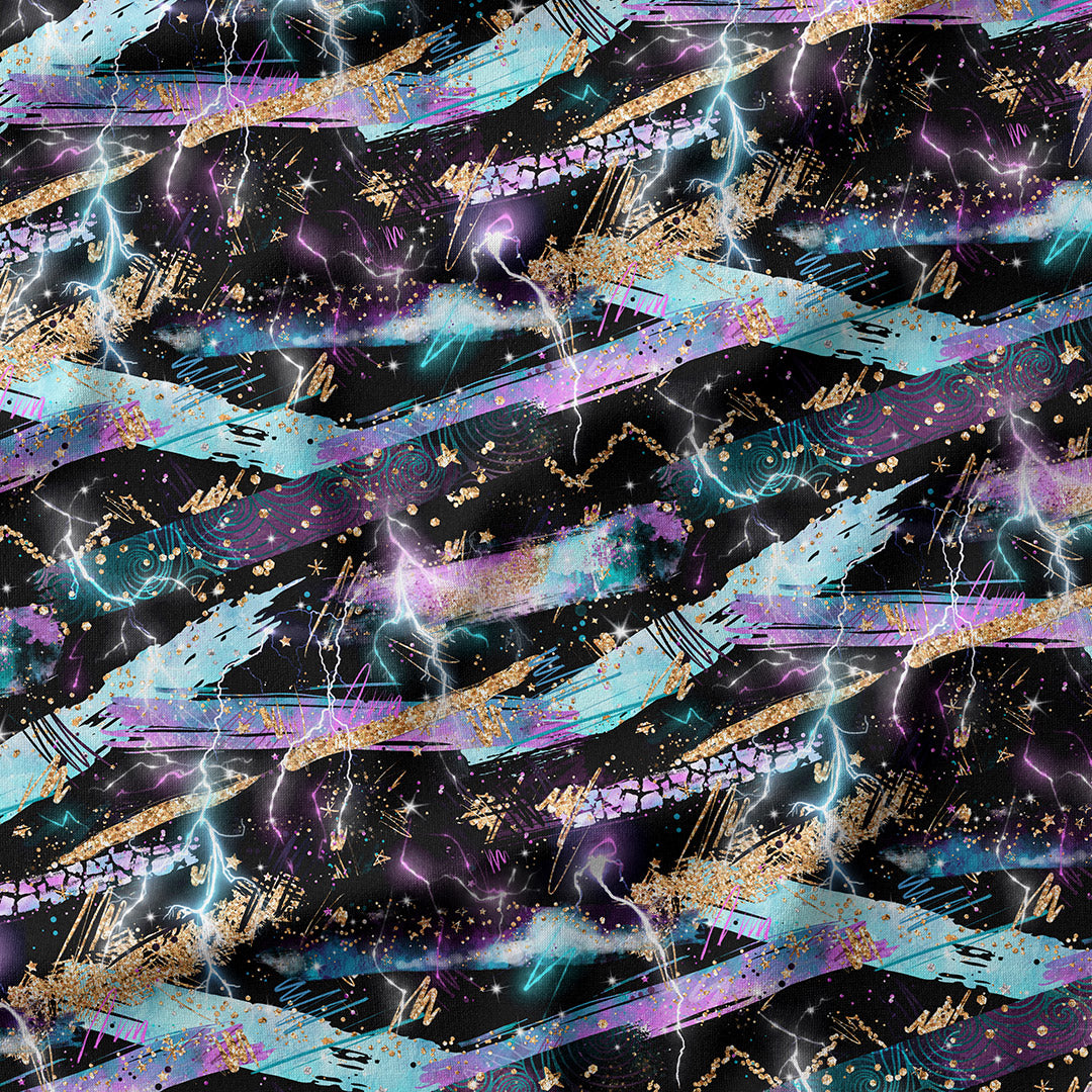 Electric Sky Dark Fabric