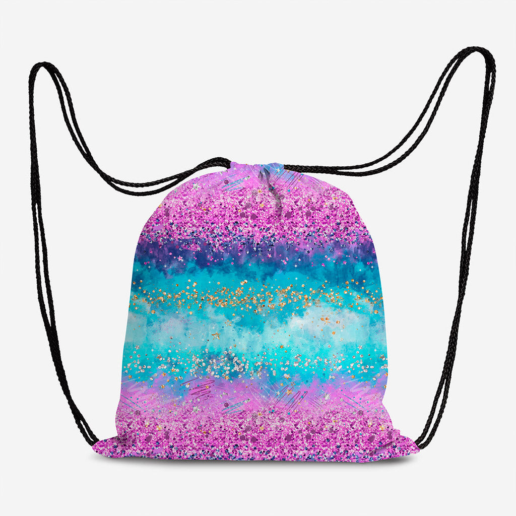 Electric Sky Glitter Fabric