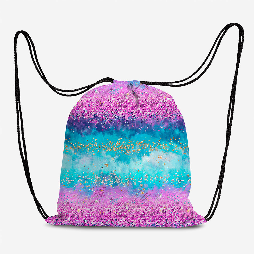 Electric Sky Glitter Fabric