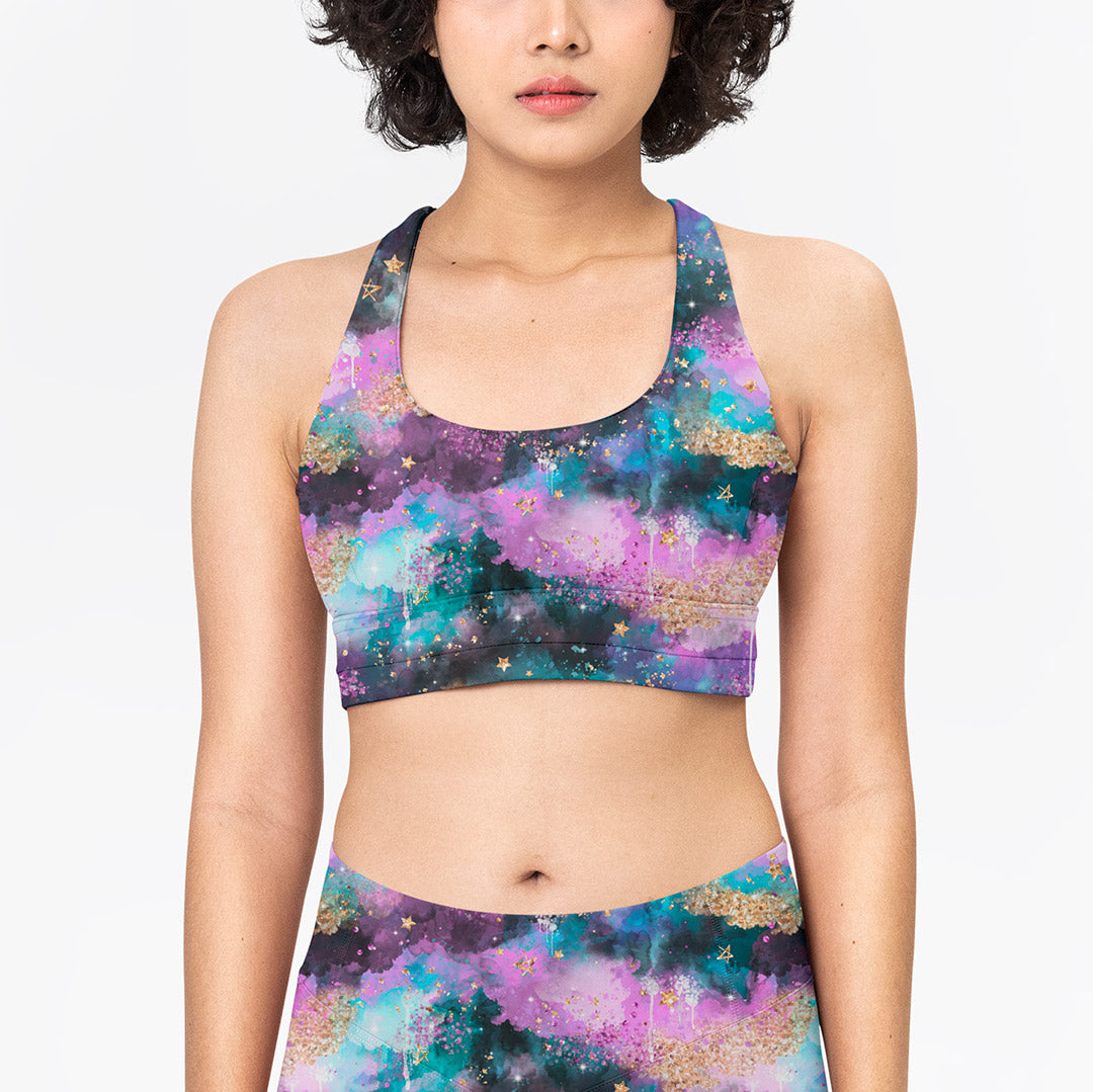 Electric Skies Mist Dark Fabric