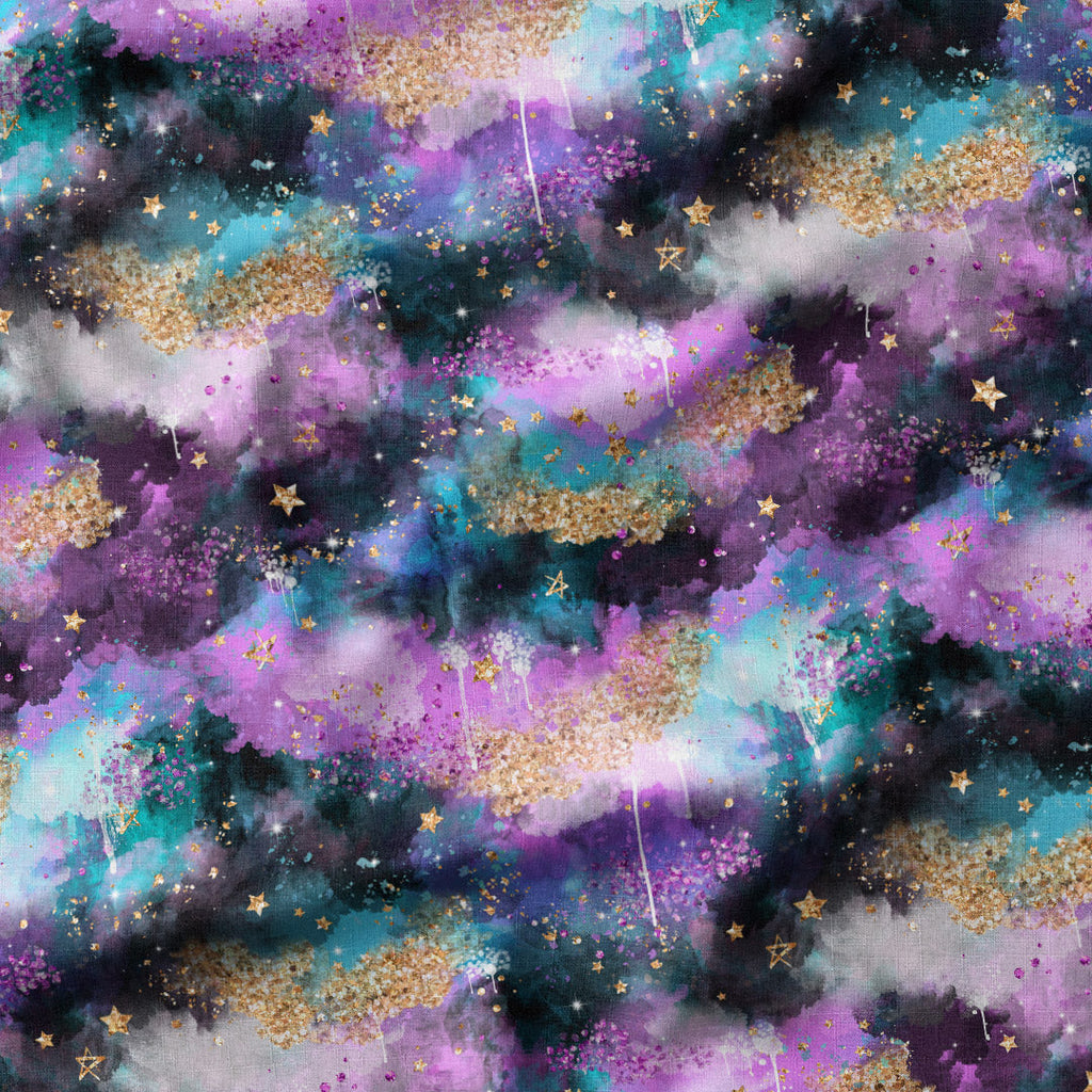 Electric Skies Mist Dark Fabric