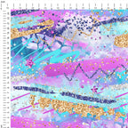 Electric Sky Swoosh Blue Fabric