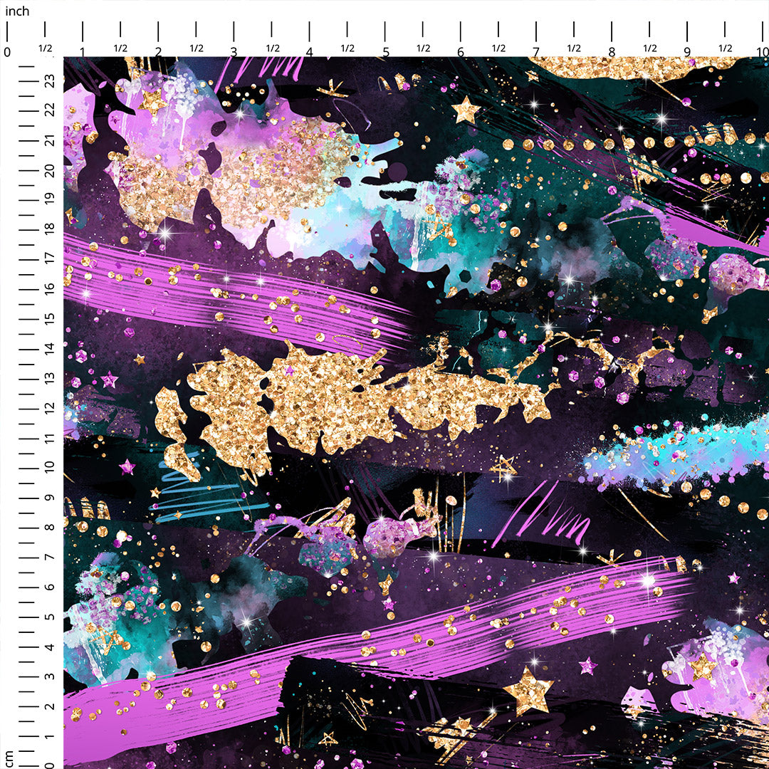 Electric Sky Swoosh Dark Fabric
