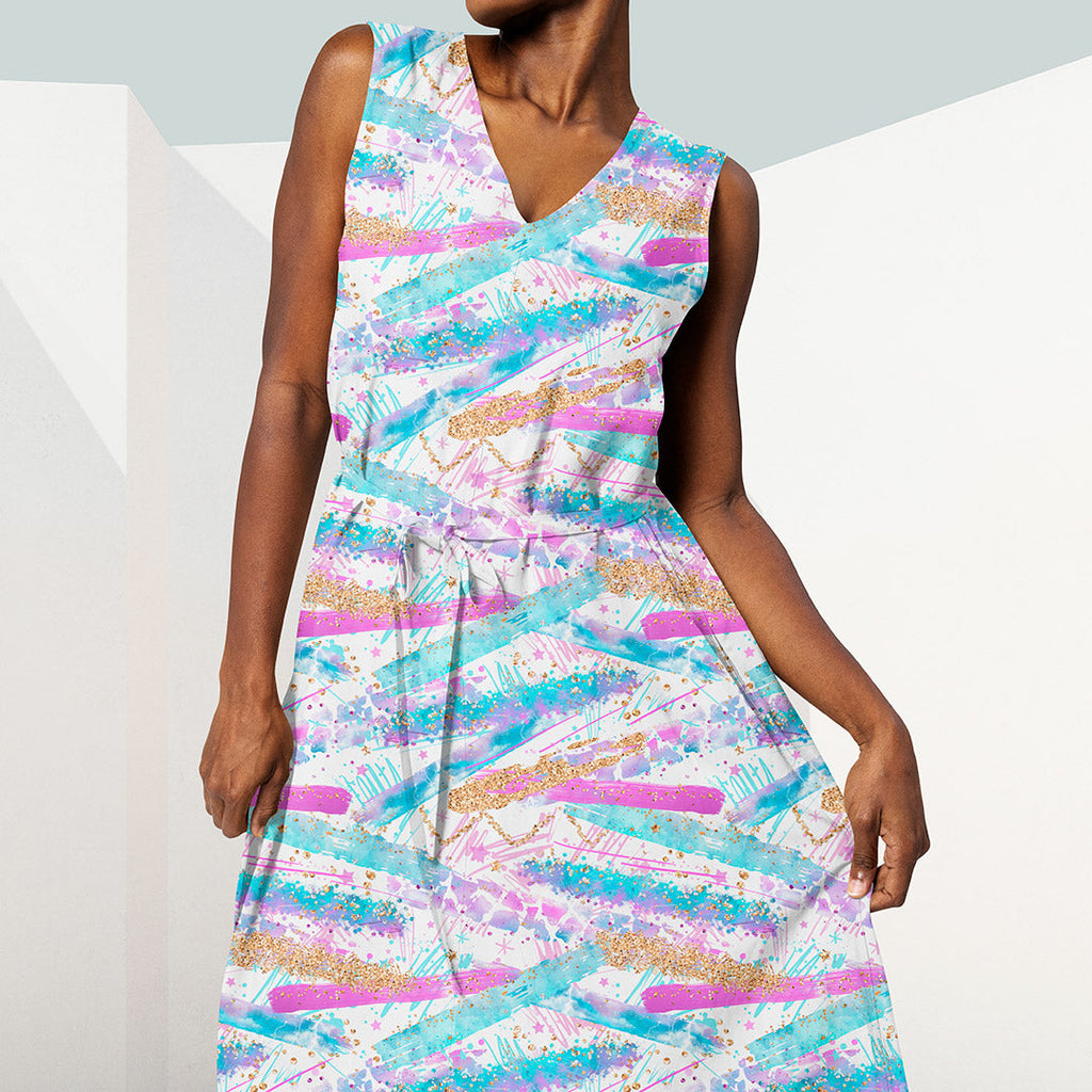 Electric Sky Swoosh Light Fabric