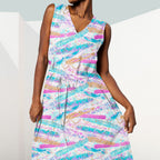 Electric Sky Swoosh Light Fabric