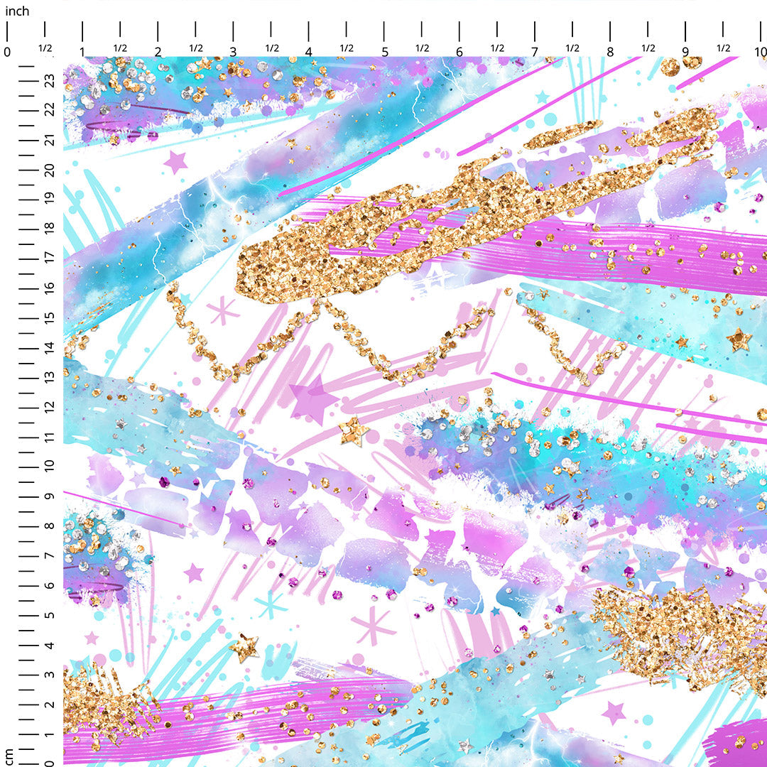 Electric Sky Swoosh Light Fabric