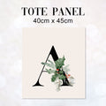 TOTE Elegant Christmas Letters Fabric Bag Panel