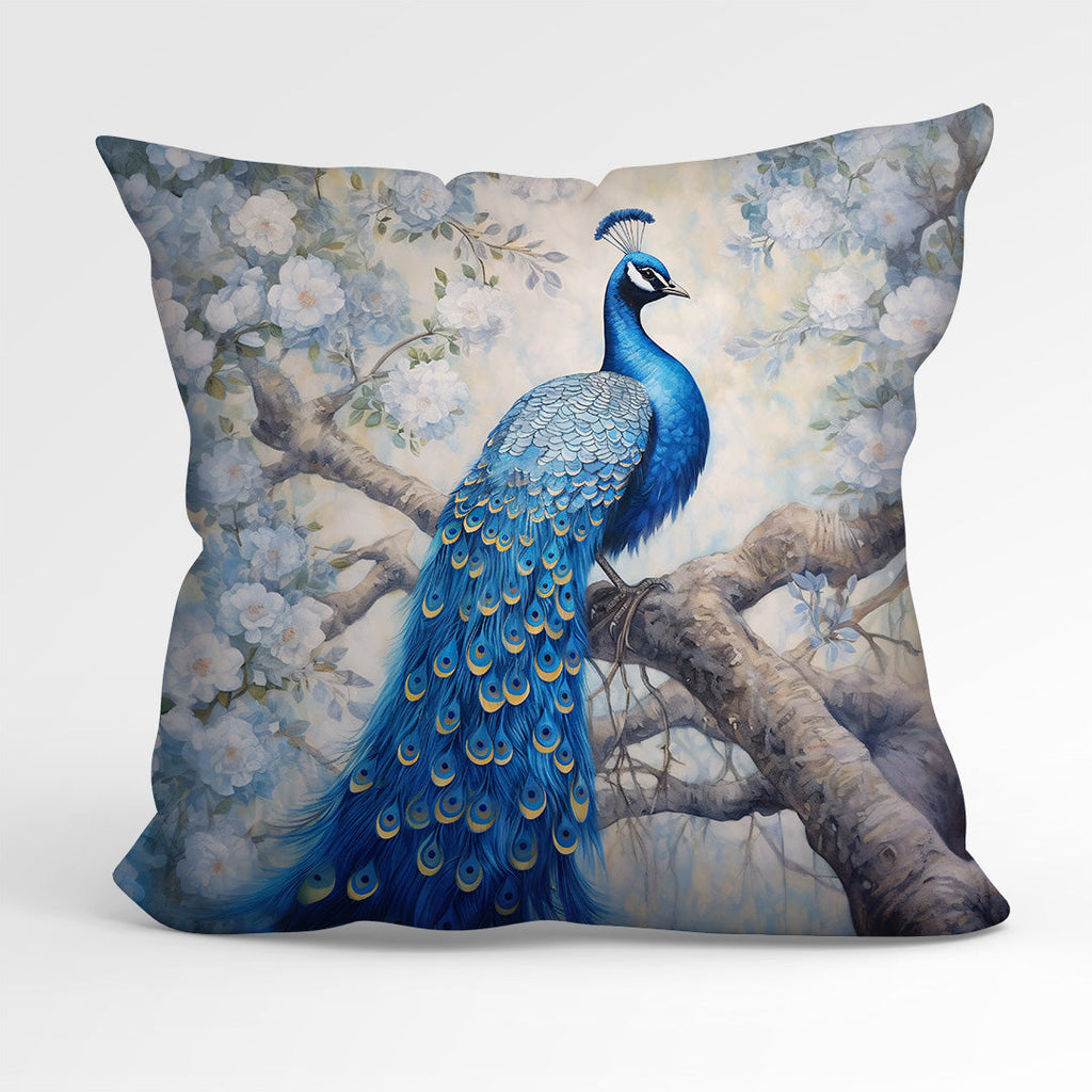 CUSHION Fabric Panel Elegant Peacock CP-1257