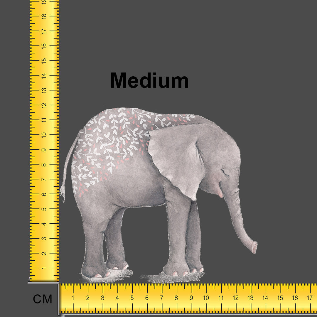 Elephant Iron on fabric heat transfer DTF-36